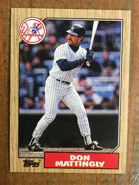 After all, here we have a) a left-handed hitter b) in a Yankees uniform c). . Don mattingly baseball card value